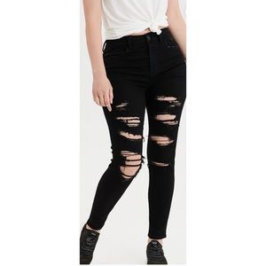 ❗️FIRM PRICE❗️ AE Curvy Hi-Rise Black Denim
